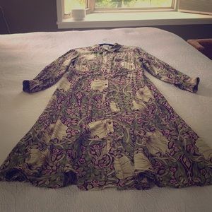 H&M Morris & Co Button-Down Floral Dress